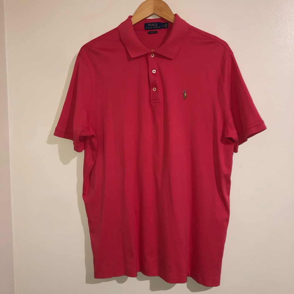 Polo by Ralph Lauren Men's Spring Red Polo Shirt Size XL